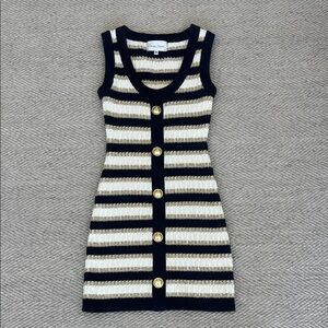 Cara Cara Navy and Cream Knit Sweater